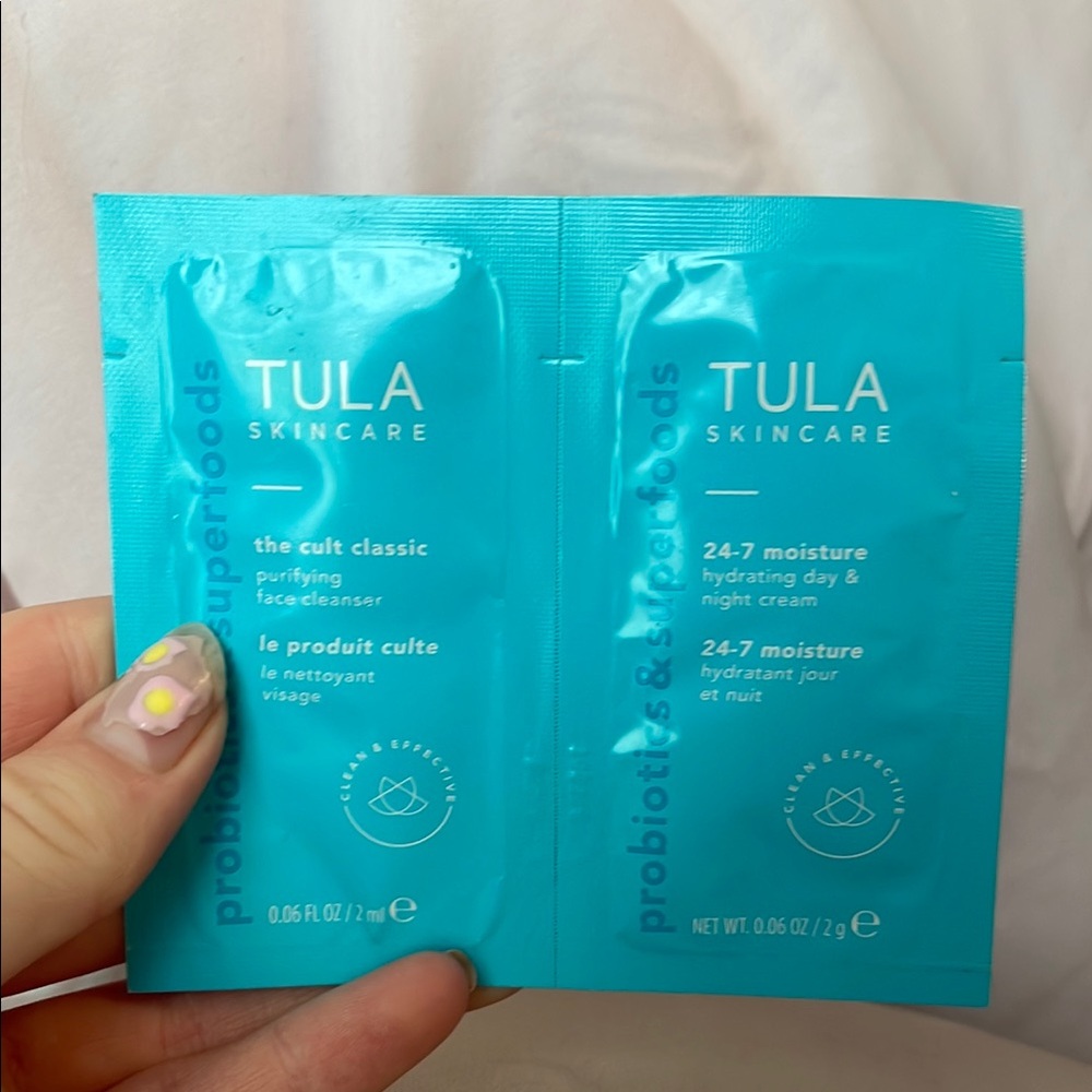 Tula Blue Skincare Cleanser and Exfoliant